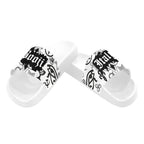 BOOJI ITALY SYMBOLS COLLECTION MEN'S WHITE SOLE SLIDES