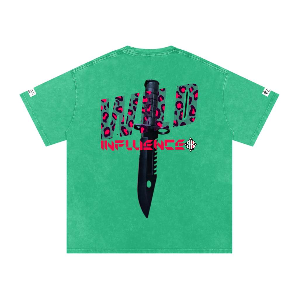 BOOJI ITALY "WILD INFLUENCE" LINE SNOW WASHED T-SHIRT