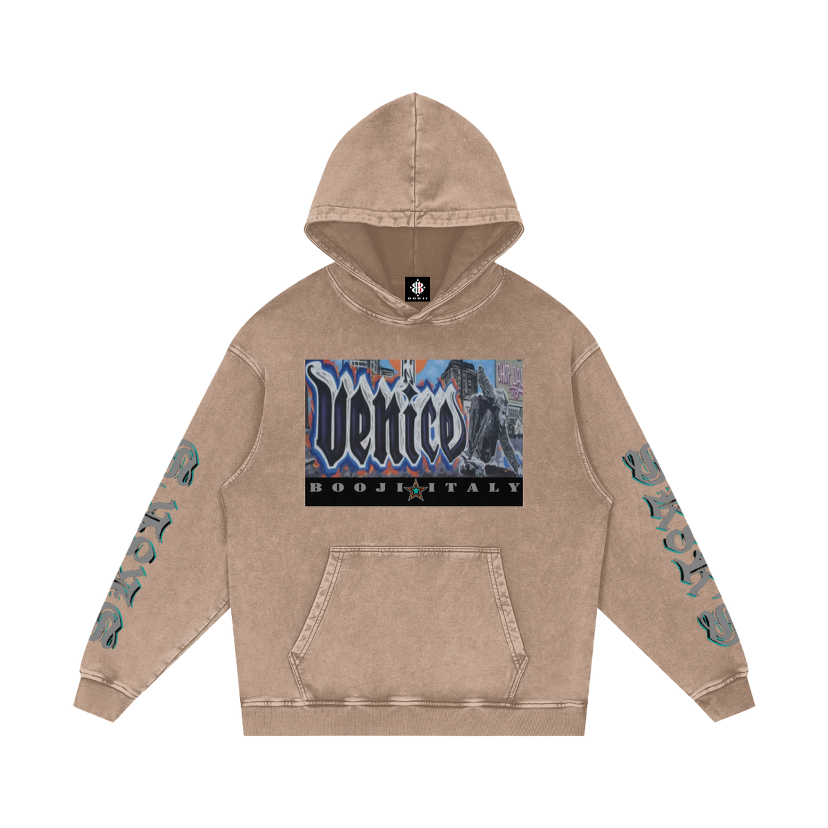 BOOJI ITALY SK8R'S COLLECTION SNOW WASHED HOODIE