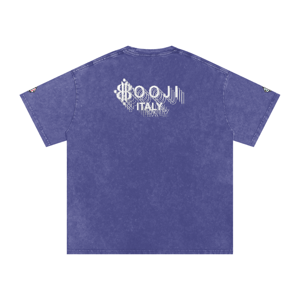 BOOJI ITALY "BE A WAVE, BEHAVE." SNOW WASHED T-SHIRT
