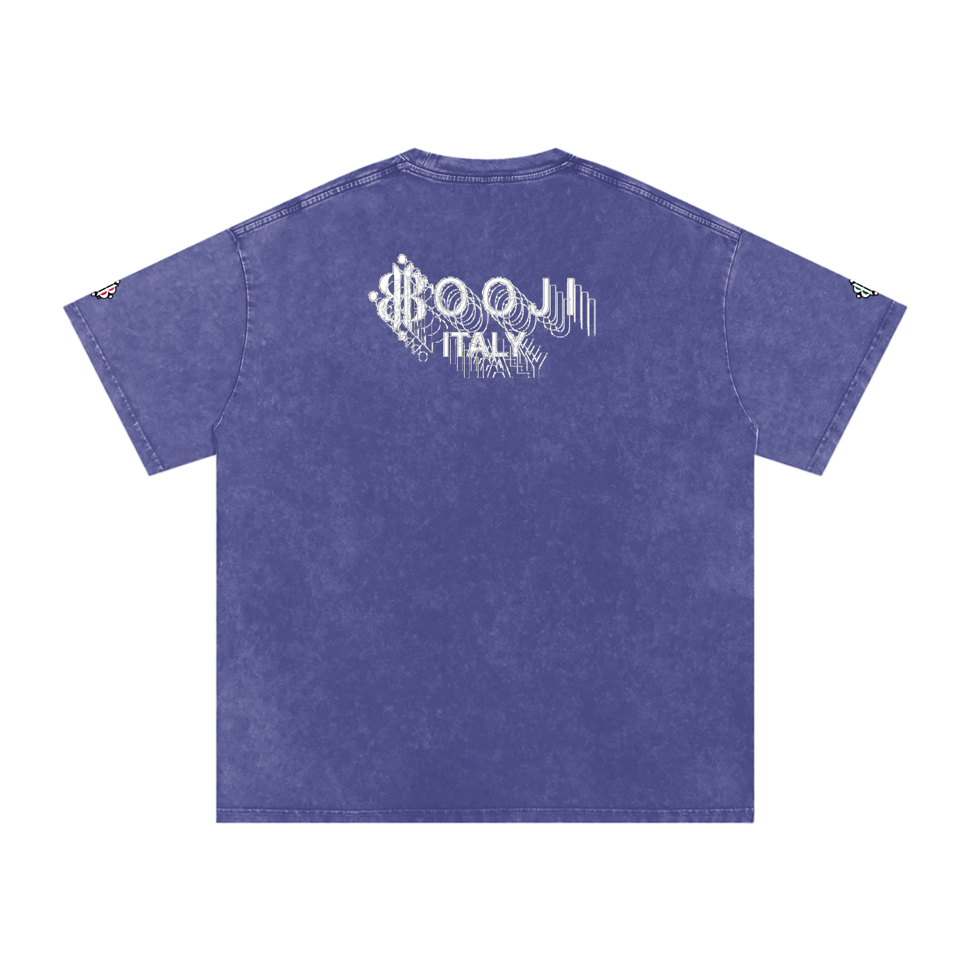 BOOJI ITALY "BE A WAVE, BEHAVE." SNOW WASHED T-SHIRT