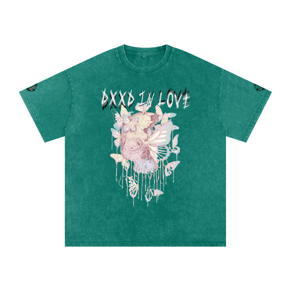 BOOJI ITALY "DXXD IN LOVE" LINE SNOW WASHED T-SHIRT