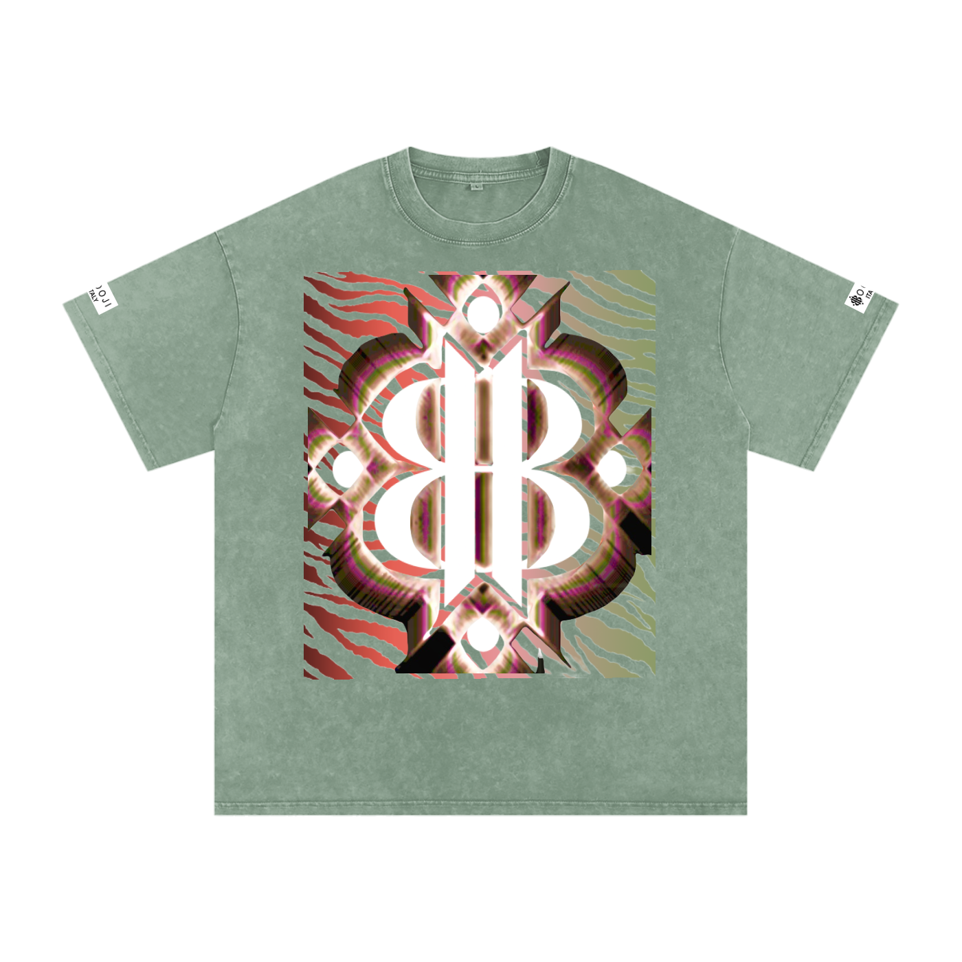 BOOJI ITALY "WILD INFLUENCE" LINE SNOW WASHED T-SHIRT