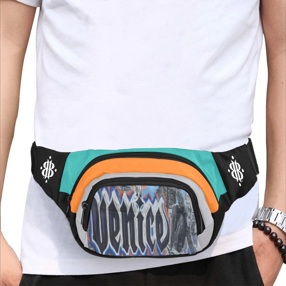 BOOJI ITALY SK8R'S COLLECTION VENICE WALL CANVAS WAIST BAG