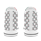 BOOJI ITALY 4 EVER $ LOGO PATTERN WOMEN'S WHITE CANVAS SHOES