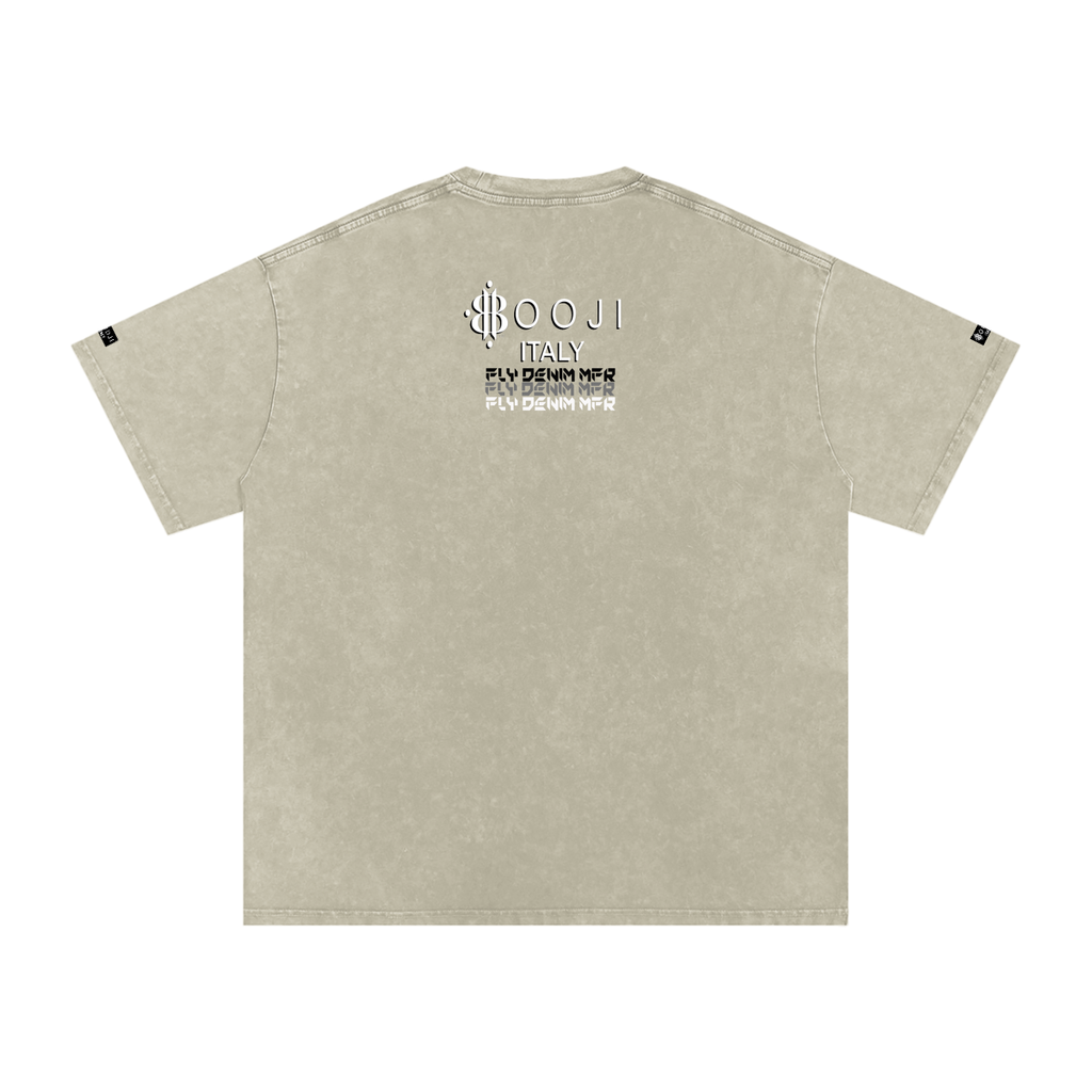 BOOJI ITALY FLY DENIM MFR. COLLECTION SNOW WASHED T-SHIRT