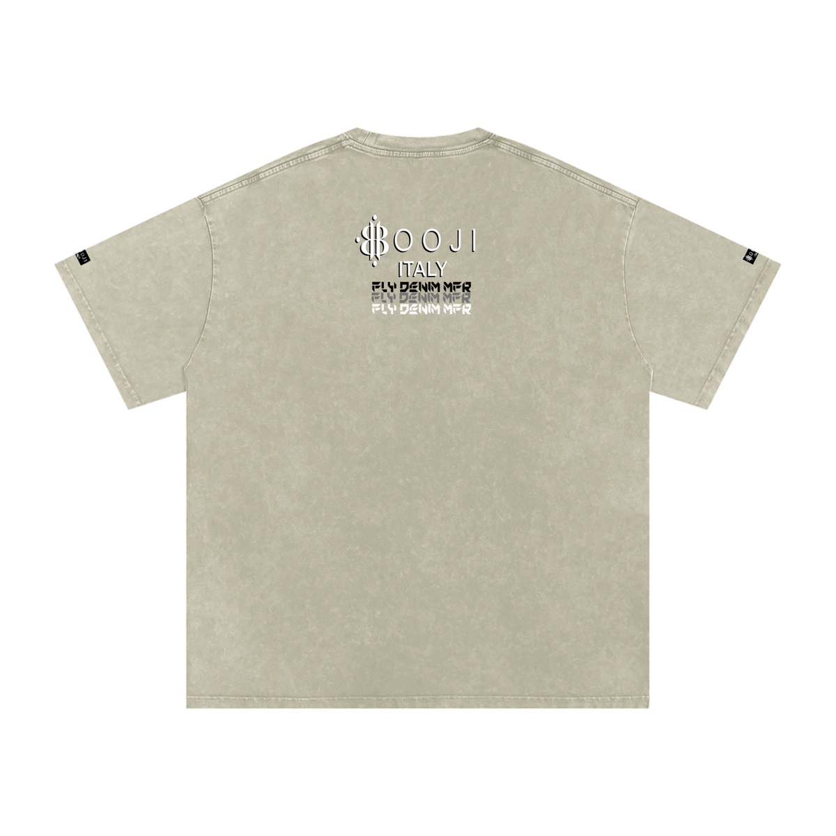 BOOJI ITALY FLY DENIM MFR. COLLECTION SNOW WASHED T-SHIRT