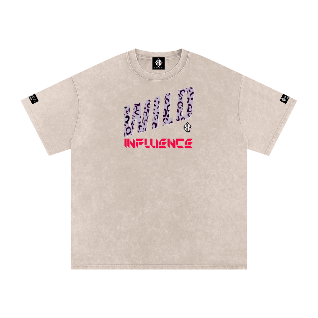 BOOJI ITALY WILD INFLUENCE Z-BACK SNOW WASHED T-SHIRT