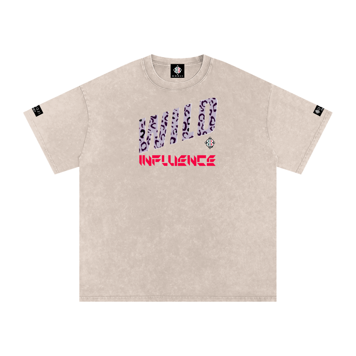 BOOJI ITALY WILD INFLUENCE Z-BACK SNOW WASHED T-SHIRT