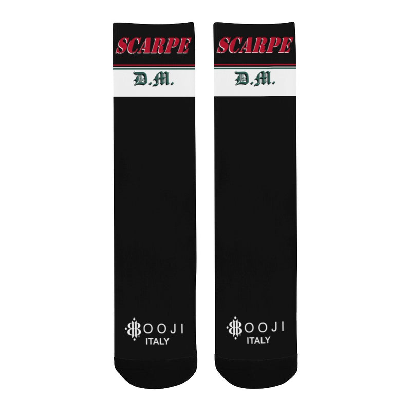BOOJI ITALY SCARPE DM COLLECTION BLACK TUBE SOCKS