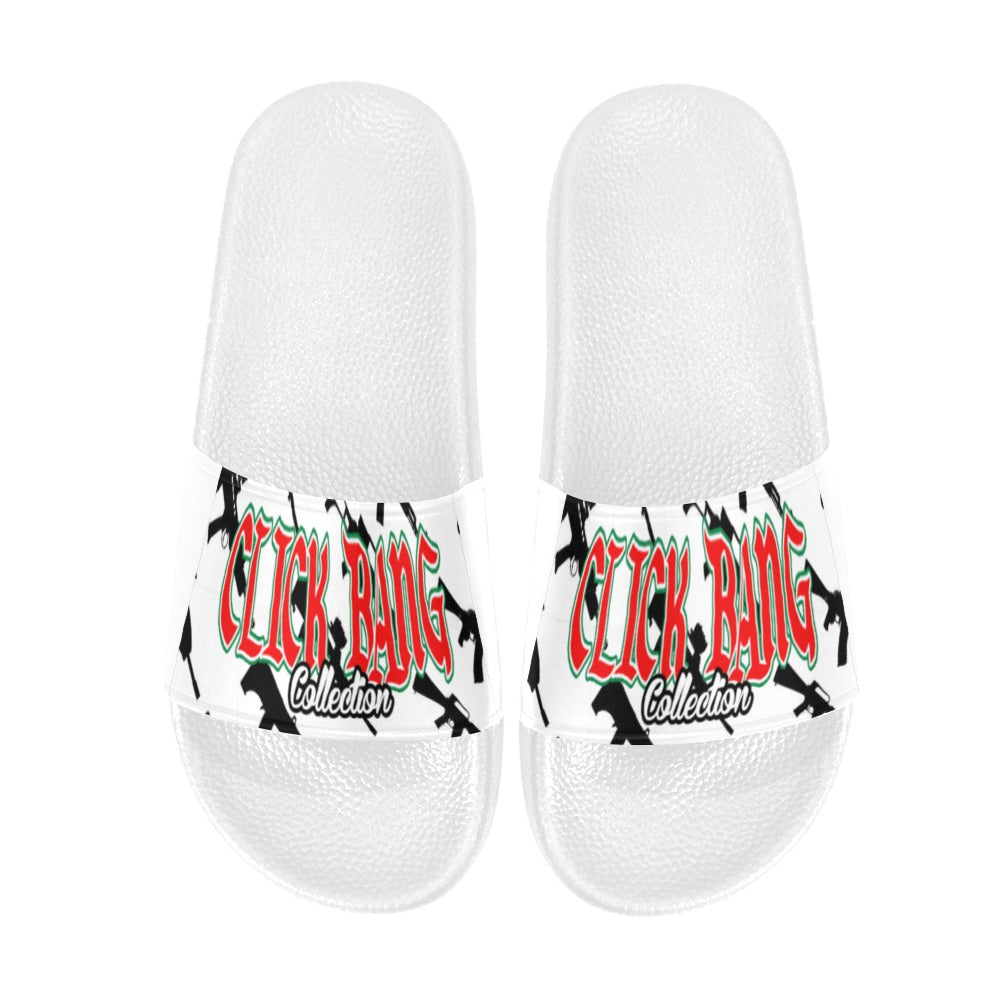 BOOJI ITALY CLICK BANG COLLECTION IN WHITE WOMEN'S WHITE SOLE SLIDES