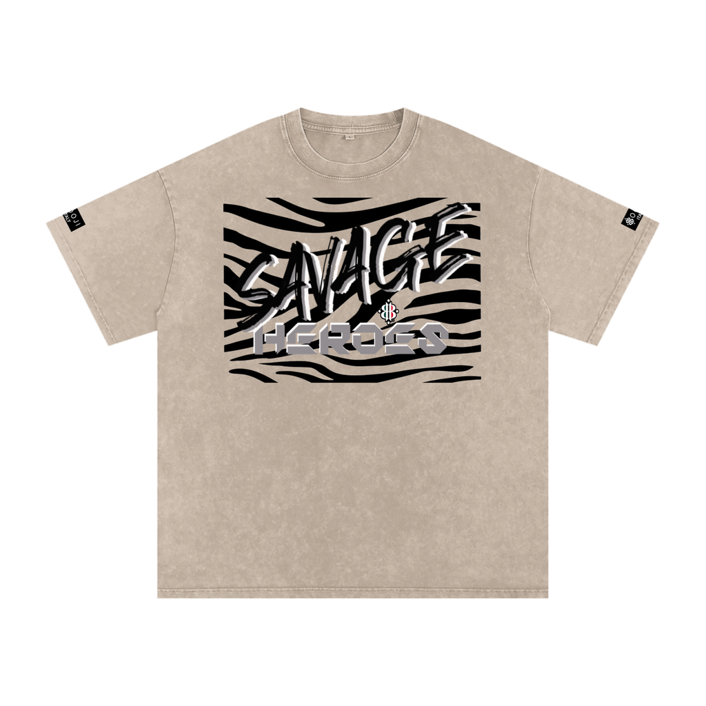 BOOJI ITALY "SAVAGE HEROES" SNOW WASHED T-SHIRT