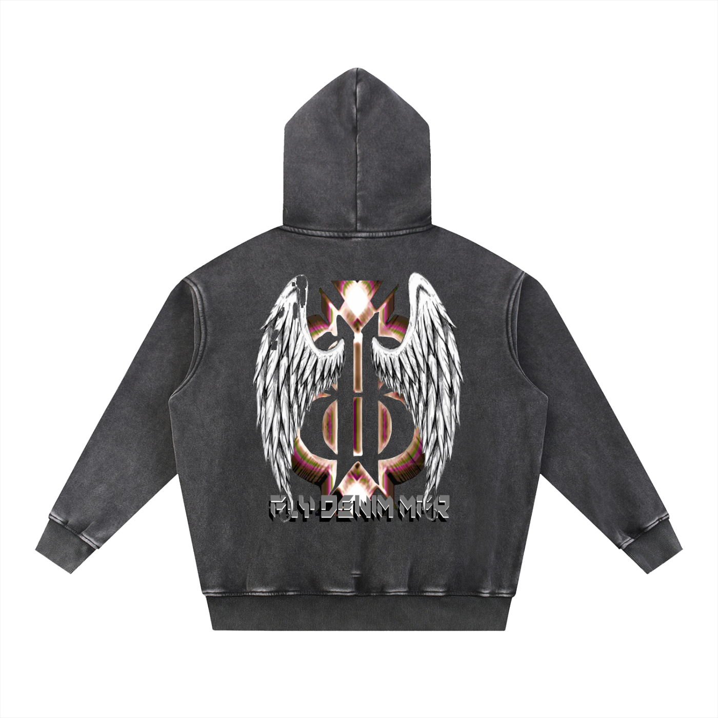 BOOJI ITALY FLY DENIM MFR. SNOW WASHED HOODIE
