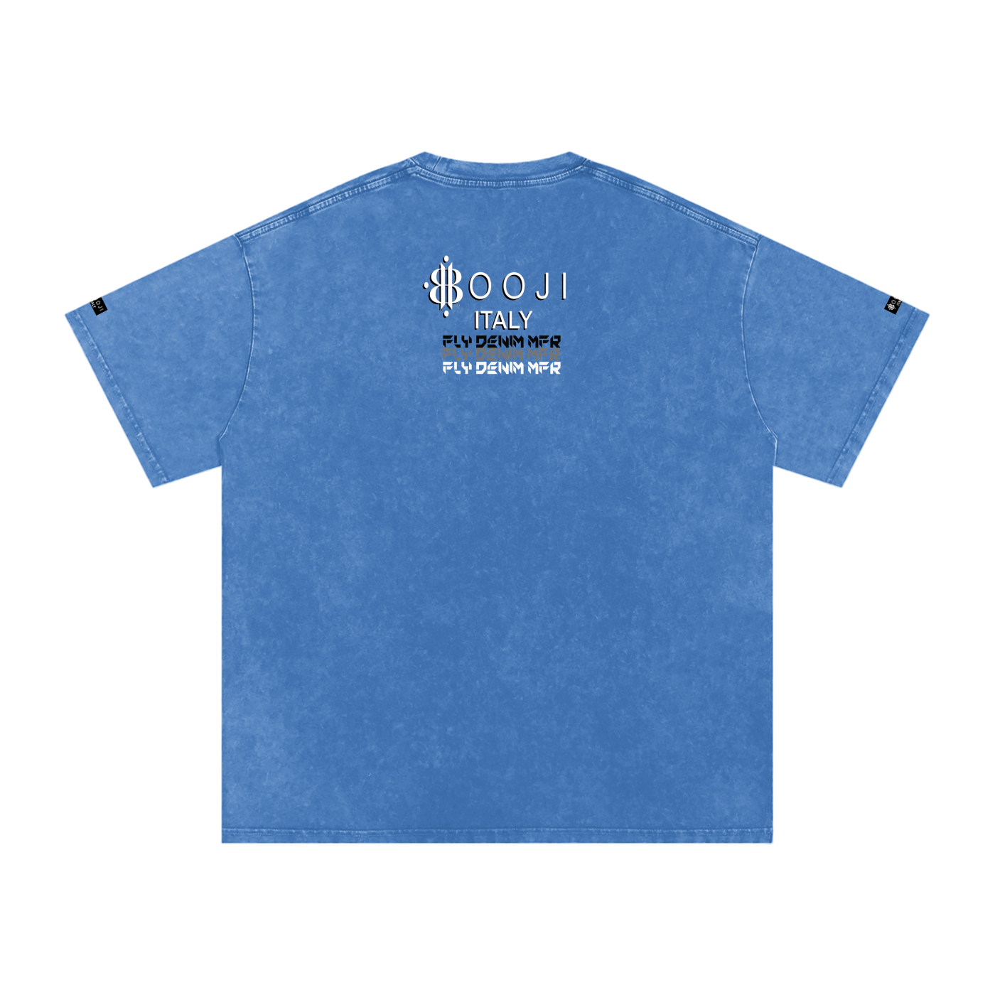 BOOJI ITALY "FLY DENIM MFR." SNOW WASHED T-SHIRT