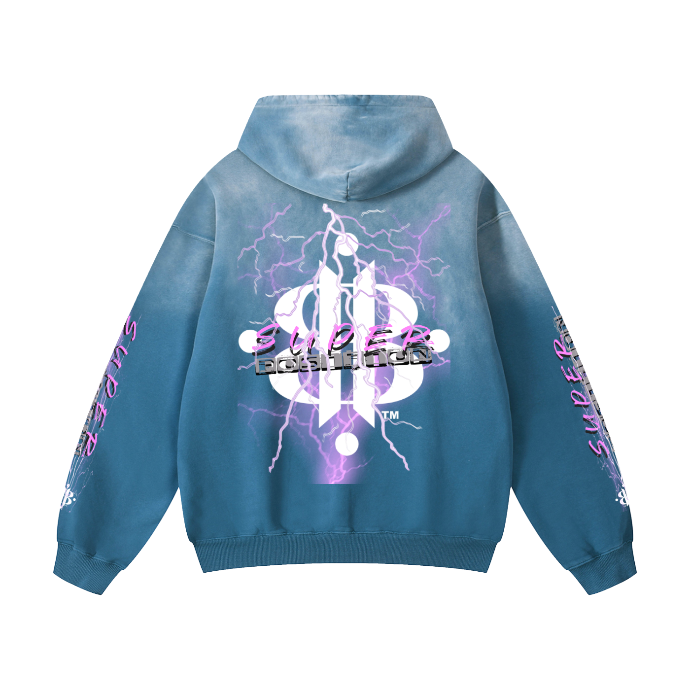 BOOJI ITALY "SUPER POSITION" HEAVY SUNFADED HOODIE