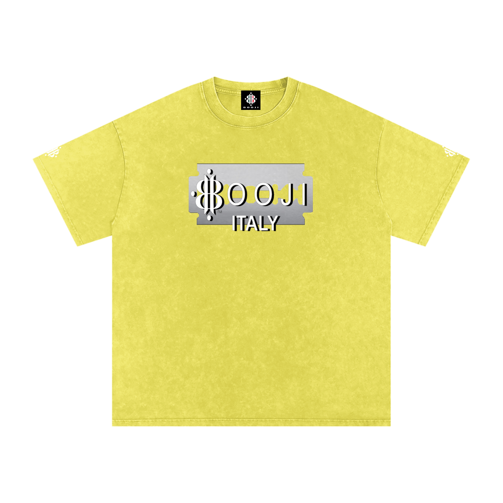BOOJI ITALY SUPER POSITION COLLECTION RAZORS EDGE SNOW WASHED T-SHIRT