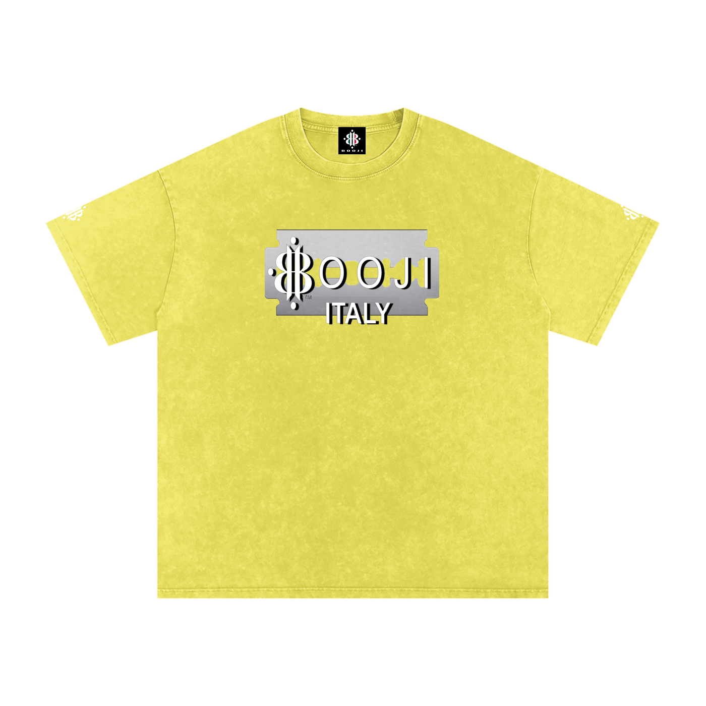 BOOJI ITALY SUPER POSITION COLLECTION RAZORS EDGE SNOW WASHED T-SHIRT