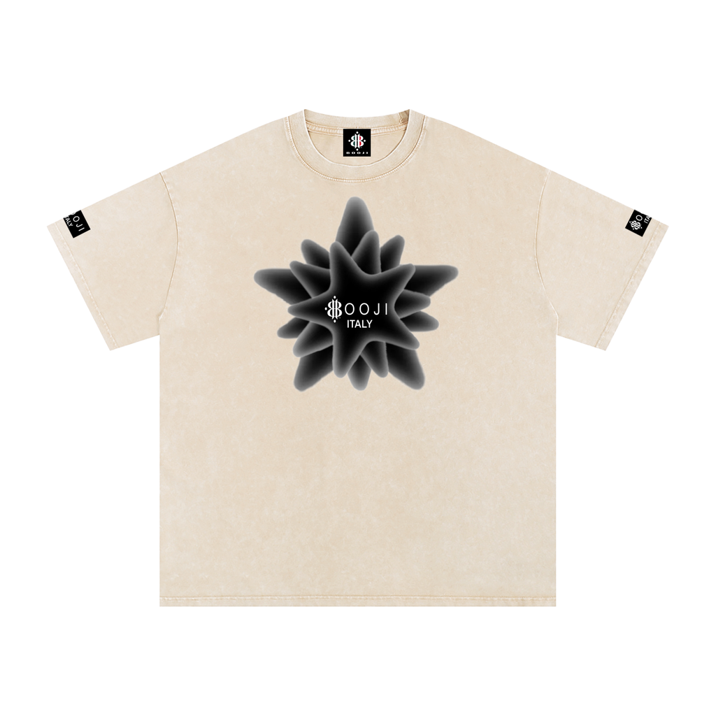 BOOJI ITALY MAGADIGS COLLECTION LOGO SNOW WASHED T-SHIRT
