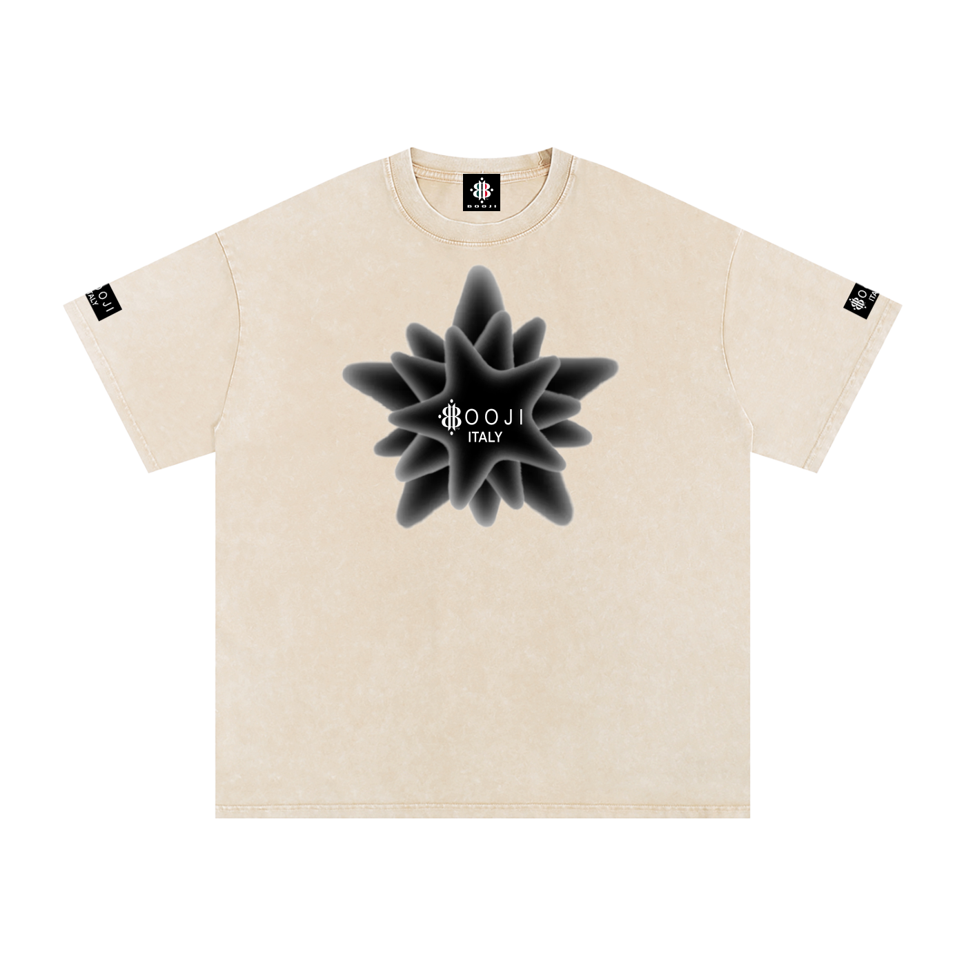 BOOJI ITALY MAGADIGS COLLECTION LOGO SNOW WASHED T-SHIRT