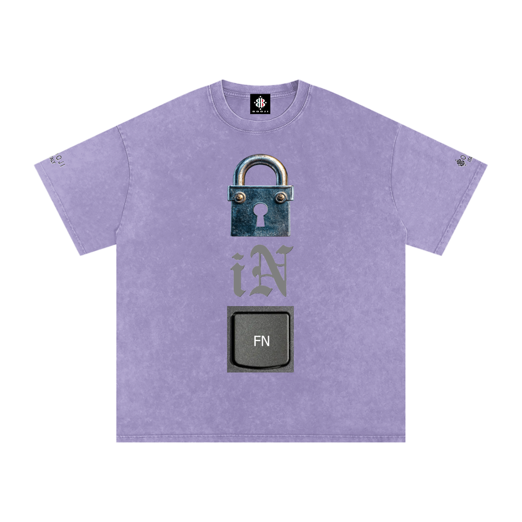 BOOJI ITALY LOCK IN COLLECTION SNOW WASHED T-SHIRT