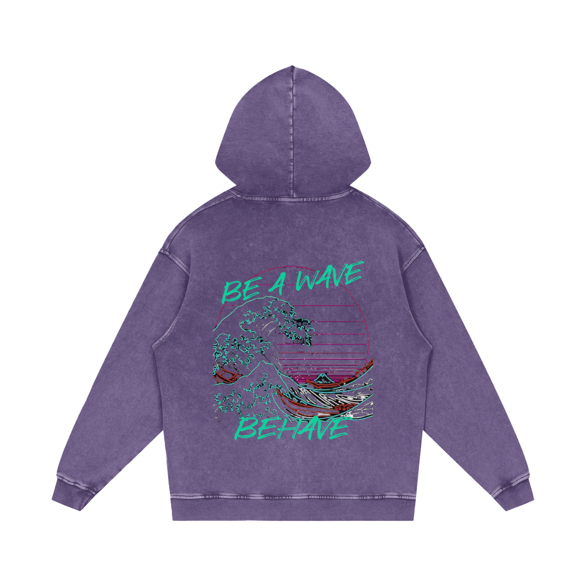 BOOJI ITALY BE A WAVE BEHAVE SNOW WASHED HOODIE