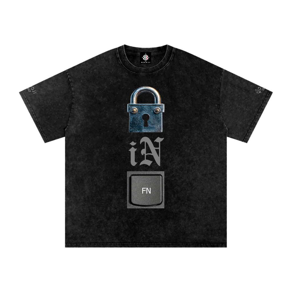 BOOJI ITALY LOCK IN COLLECTION SNOW WASHED T-SHIRT