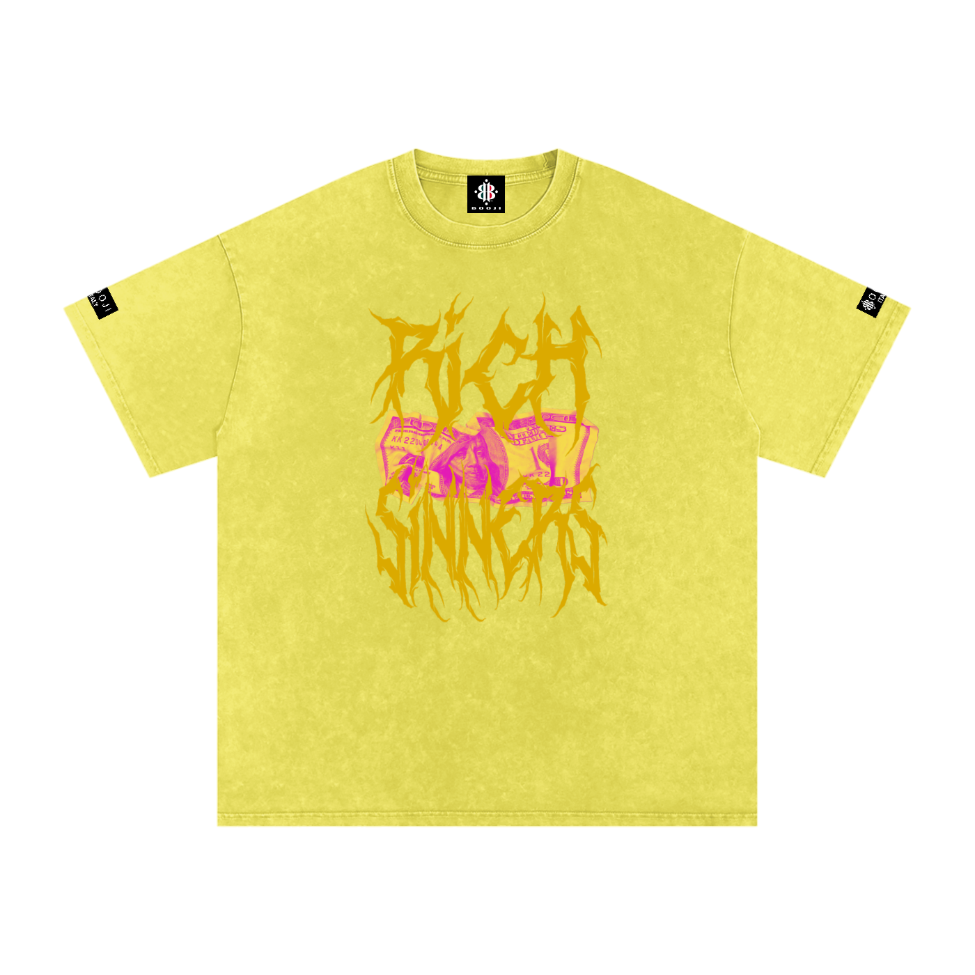 BOOJI ITALY RICH SINNERS SNOW WASHED T-SHIRT