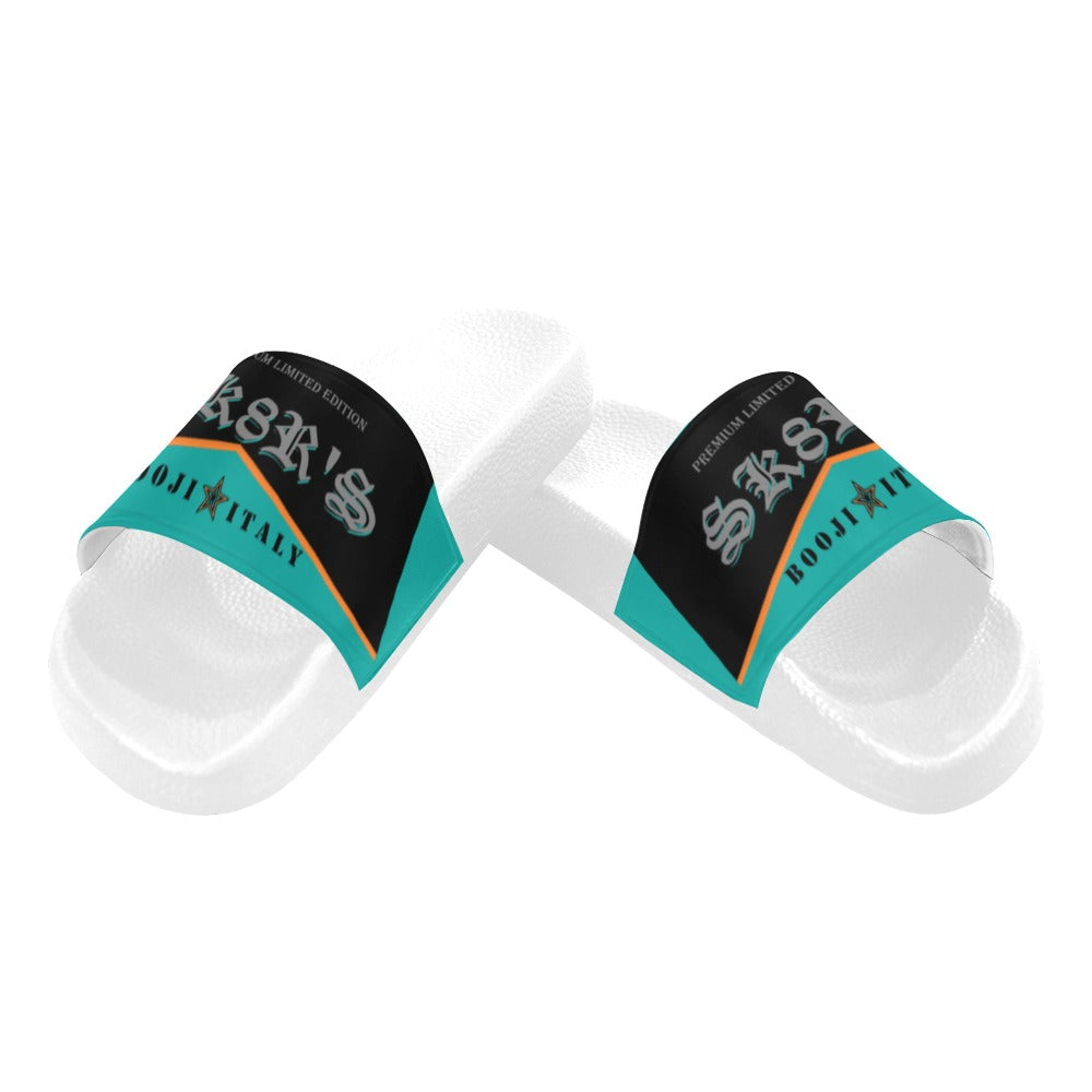 BOOJI ITALY SK8R'S COLLECTION WOMEN'S WHITE SOLE SLIDES