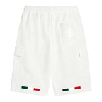BOOJI ITALY 4 EVER $ LOGO ITALIAN FLAG ACCENT MEN'S CARGO SHORTS