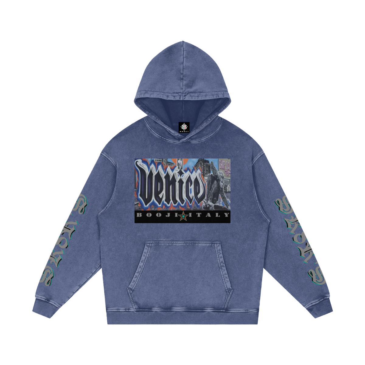 BOOJI ITALY SK8R'S COLLECTION SNOW WASHED HOODIE