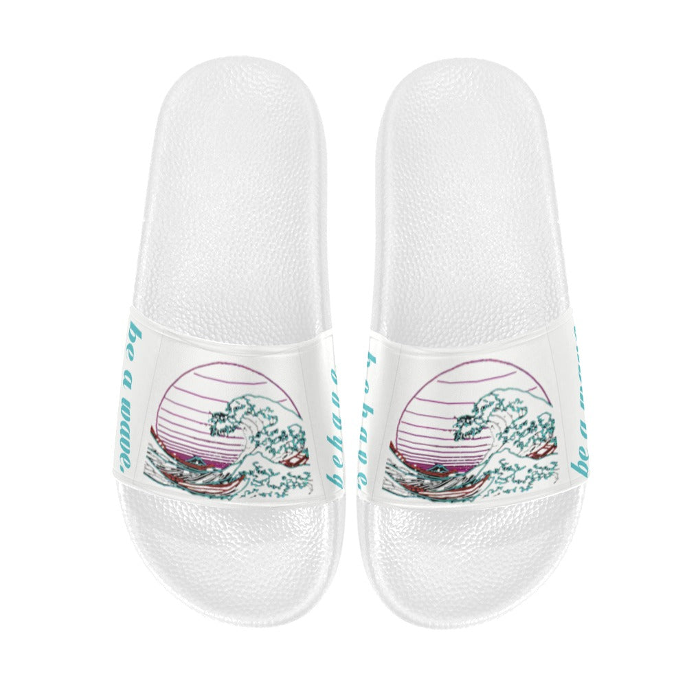 BOOJI ITALY BE A WAVE, BEHAVE IN WHITE WOMEN'S WHITE SOLE SLIDES