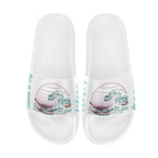 BOOJI ITALY BE A WAVE BEHAVE COLLECTION WOMEN'S WHITE SOLE SLIDES