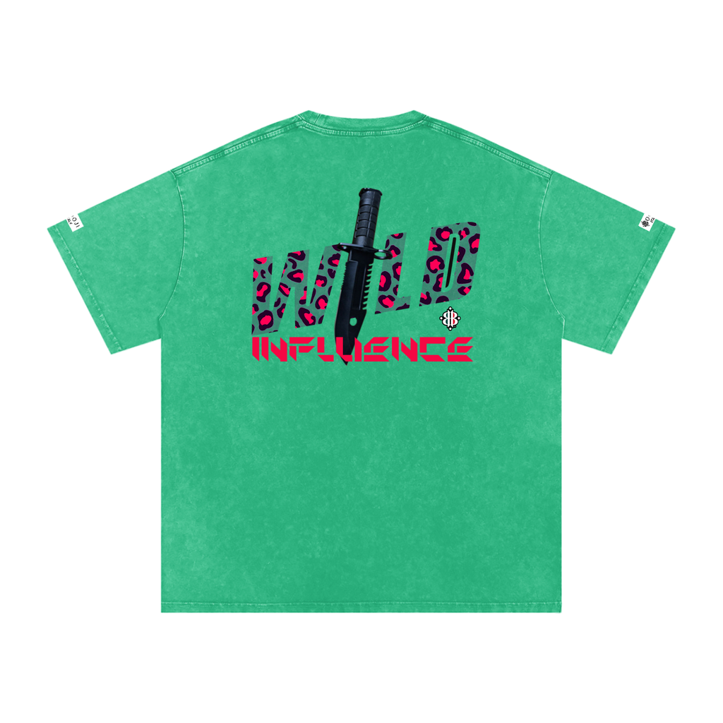 BOOI ITALY WILD INFLUENCE KNIFED SNOW WASHED T-SHIRT