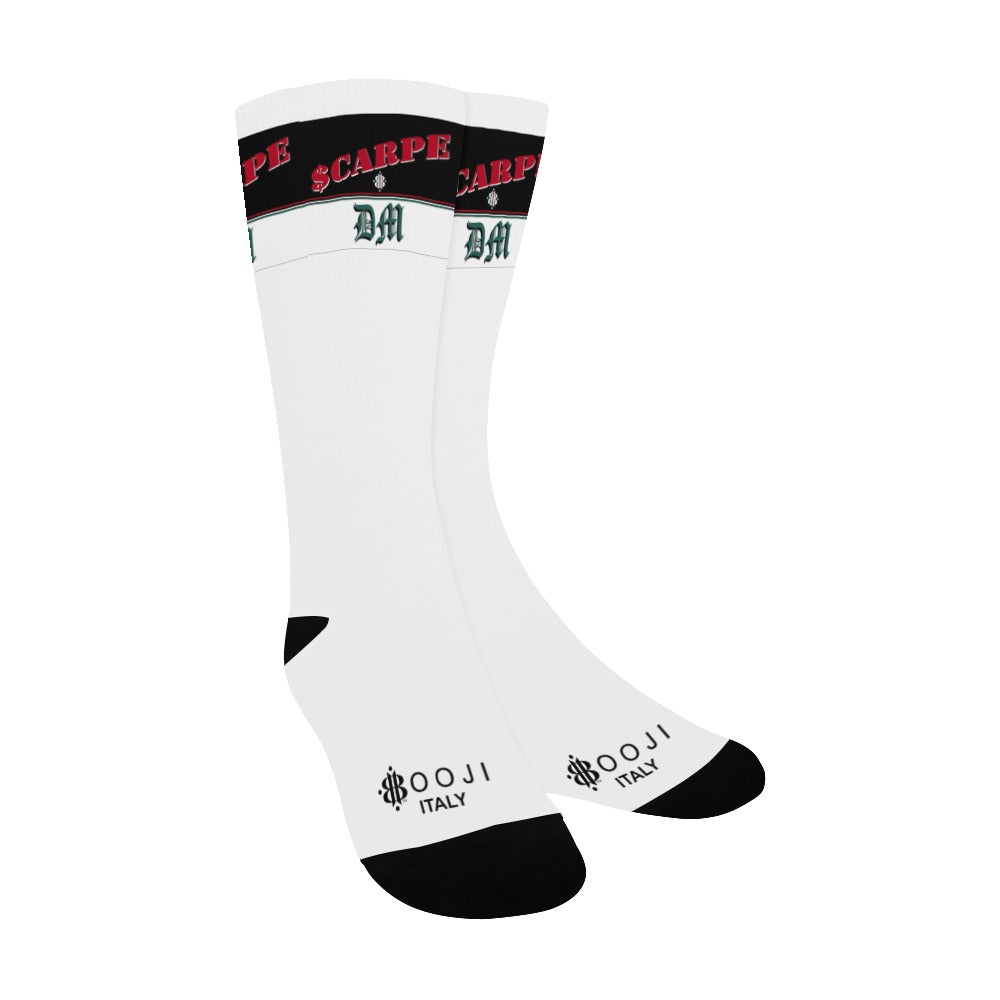 BOOJI ITALY SCARPE DM COLLECTION MEN'S WHITE TUBE SOCKS