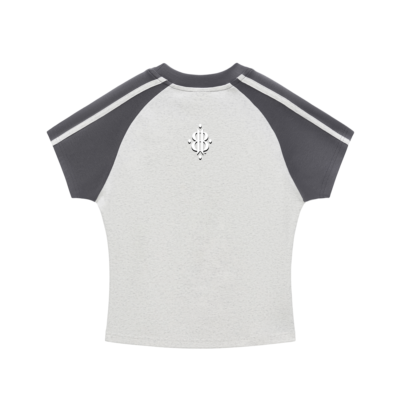 BOOJI ITALY LOGO WOMEN'S CONTRAST STRIPED RAGLAN T-SHIRT