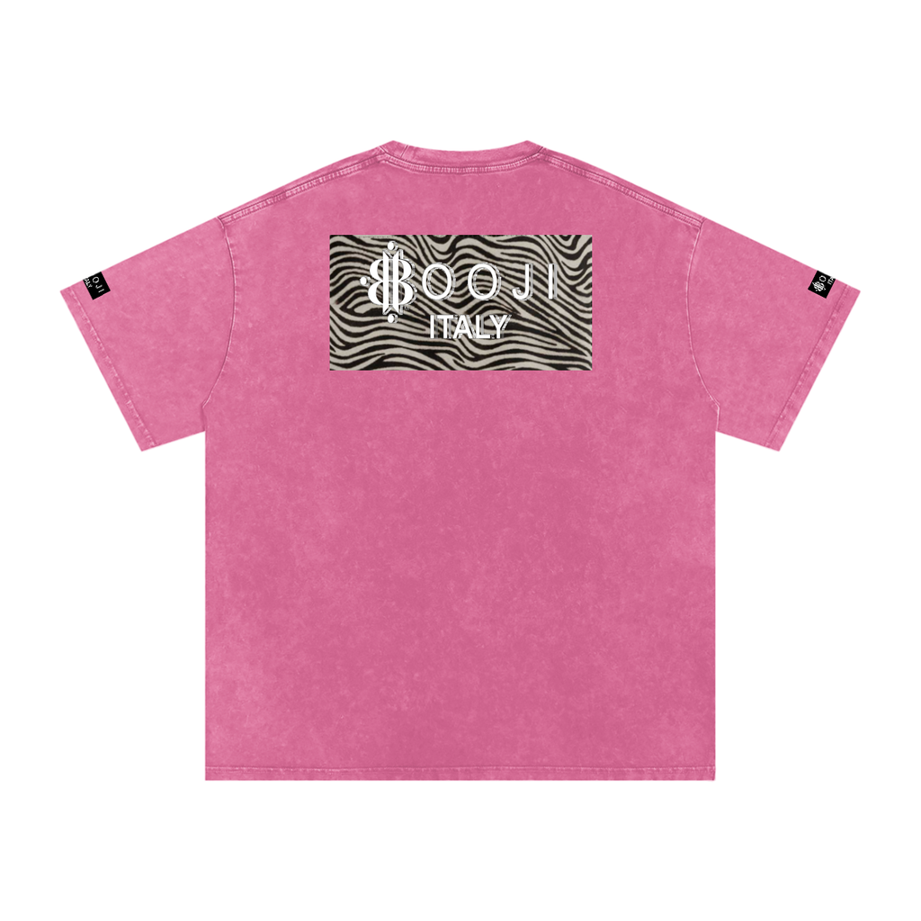 BOOJI ITALY WILD INFLUENCE Z-BACK SNOW WASHED T-SHIRT