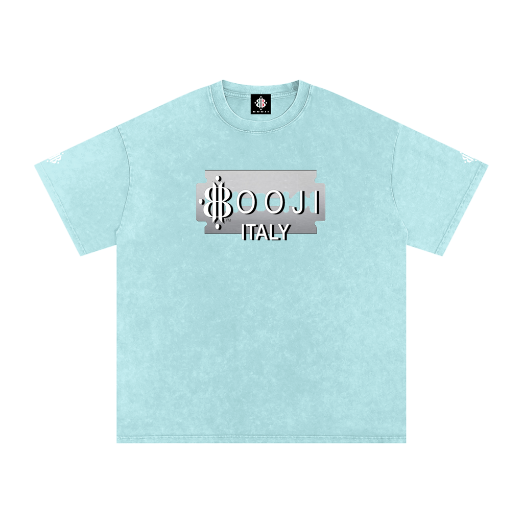 BOOJI ITALY SUPER POSITION COLLECTION RAZORS EDGE SNOW WASHED T-SHIRT