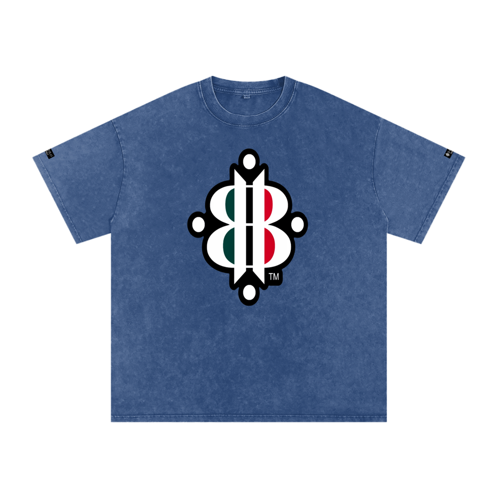 BOOJI ITALY "FLY DENIM MFR." SNOW WASHED T-SHIRT