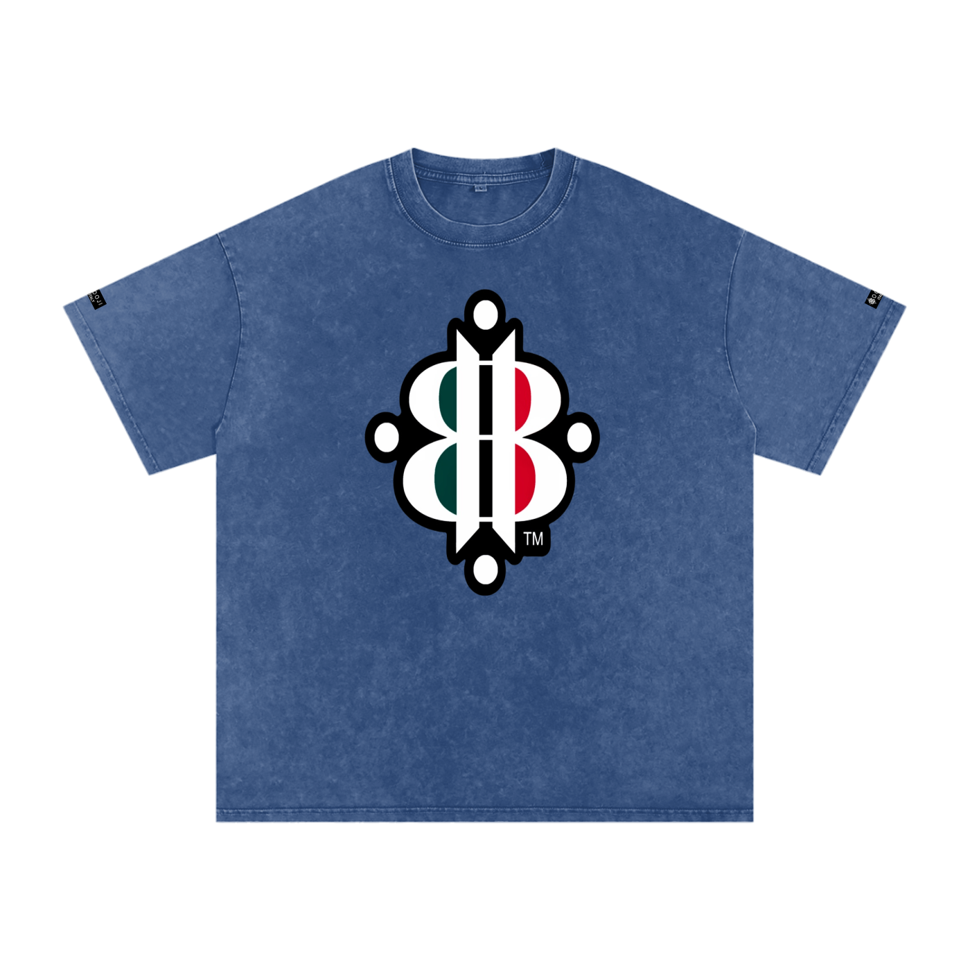 BOOJI ITALY "FLY DENIM MFR." SNOW WASHED T-SHIRT