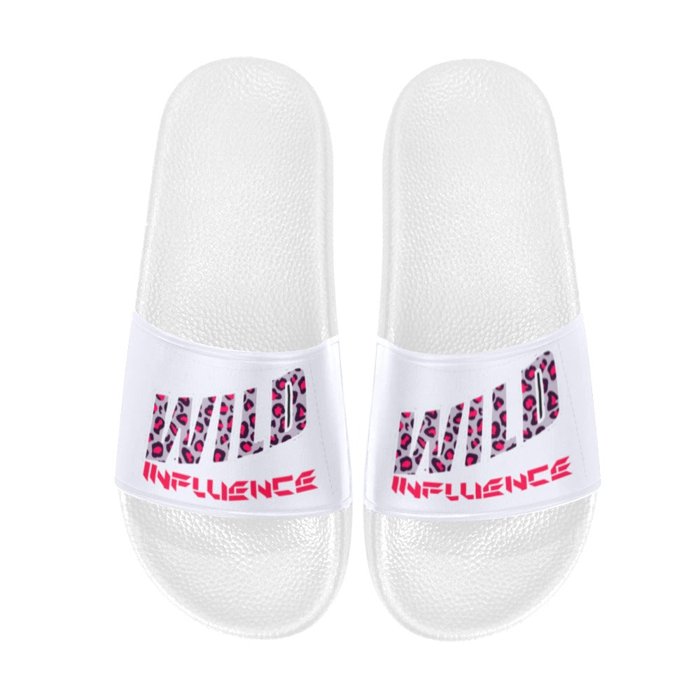 BOOJI ITALY WILD INFLUENCE COLLECTION IN WHITE MEN'S WHITE SOLE SLIDES