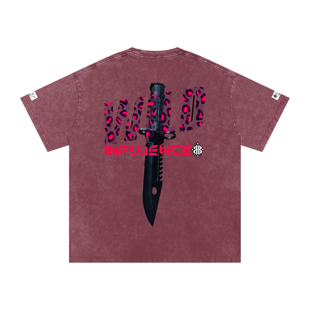 BOOJI ITALY "WILD INFLUENCE" LINE SNOW WASHED T-SHIRT