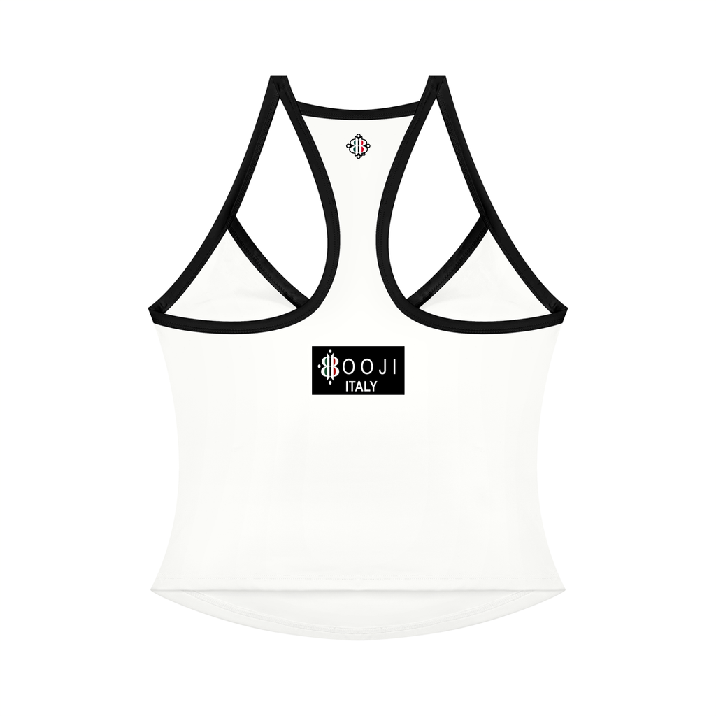 BOOJI ITALY 4 EVER $ LOGO WOMEN'S COLOR BLOCK YOGA TANK TOP