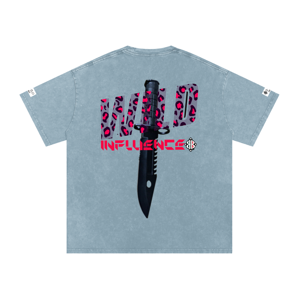 BOOJI ITALY "WILD INFLUENCE" LINE SNOW WASHED T-SHIRT