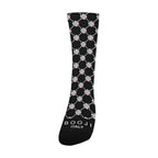 BOOJI ITALY 4 EVER $ LOGO PATTERN MEN'S BLACK SOCKS