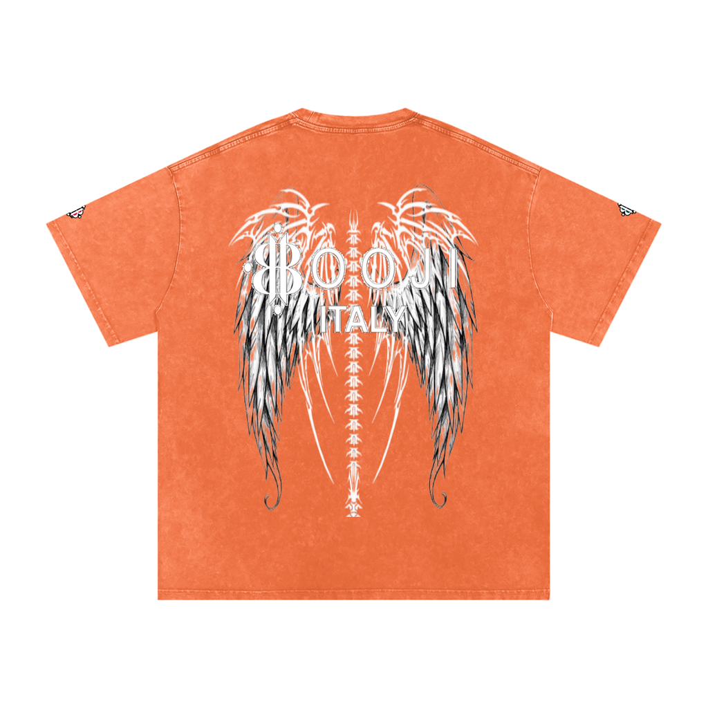 BOOJI ITALY "FLY DENIM MFR." SNOW WASHED T-SHIRT
