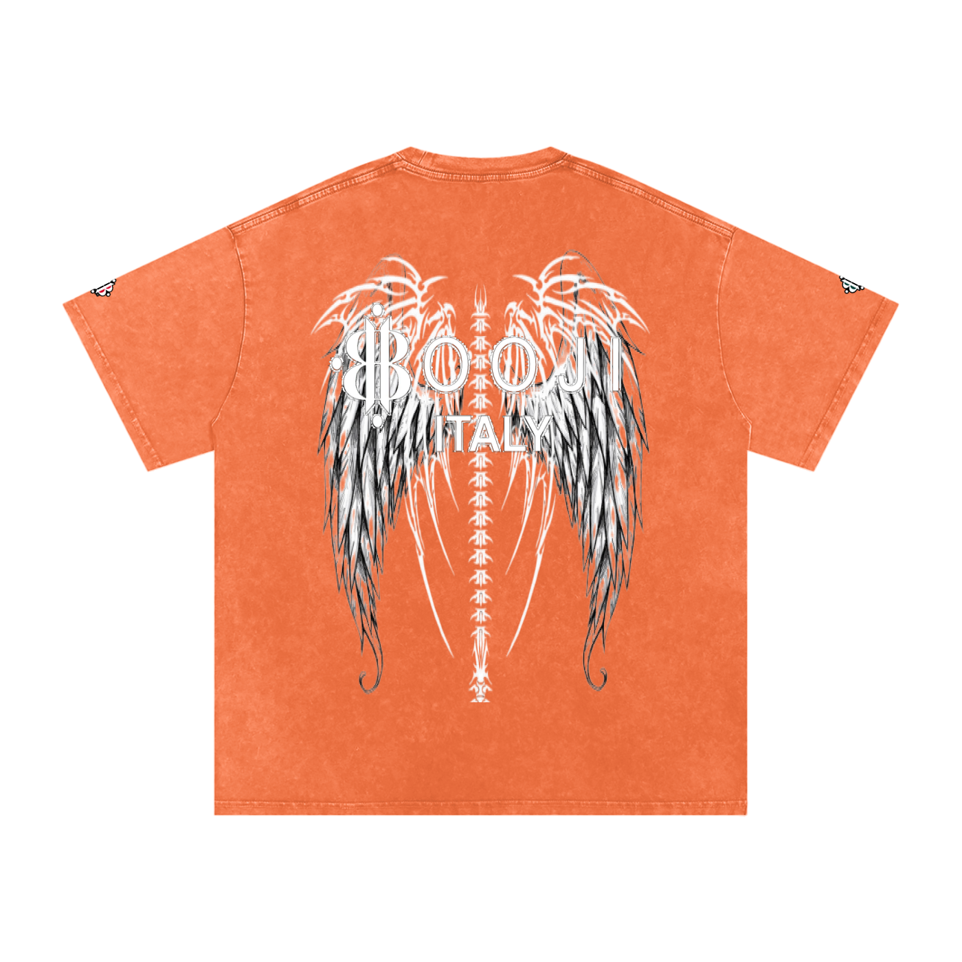 BOOJI ITALY "FLY DENIM MFR." SNOW WASHED T-SHIRT