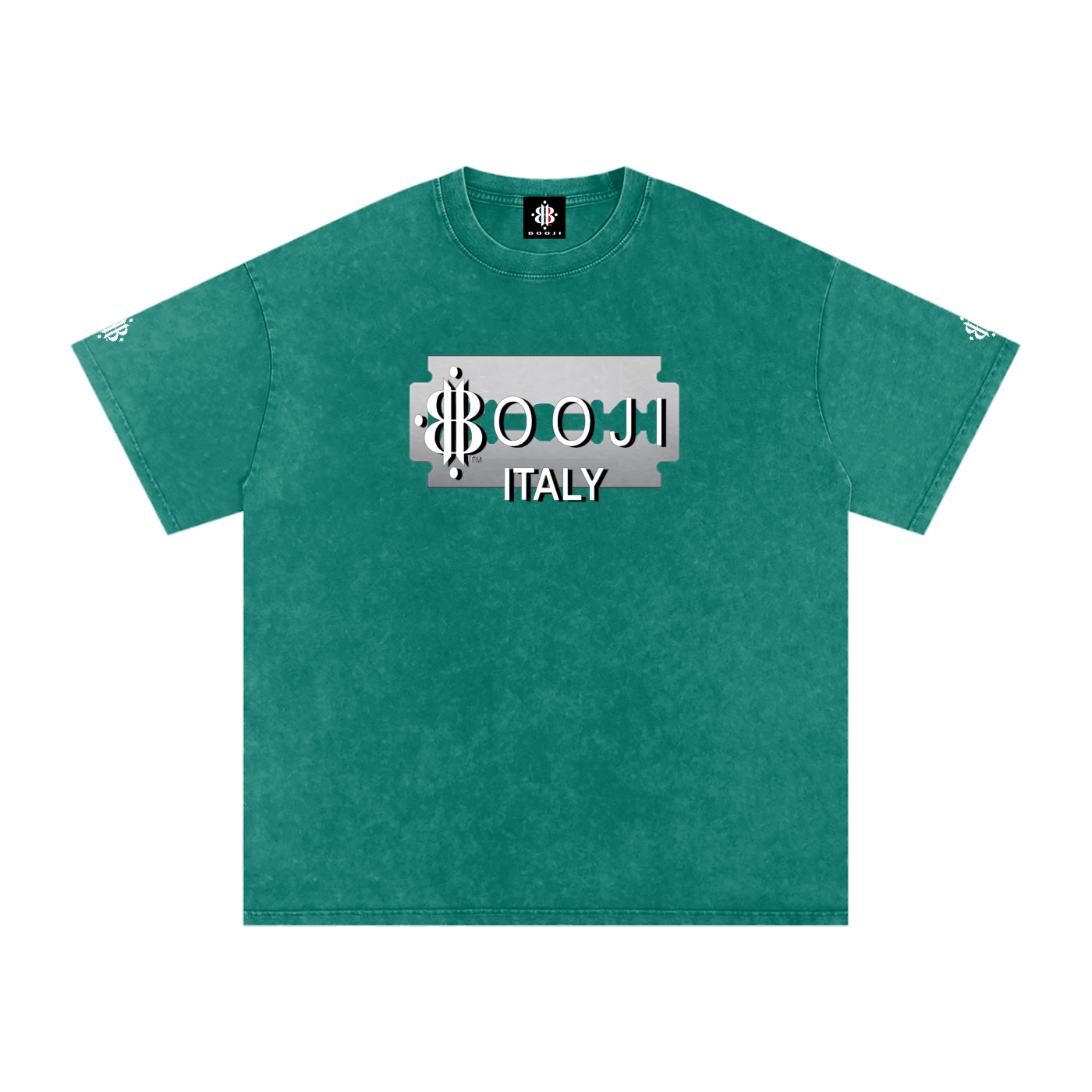 BOOJI ITALY SUPER POSITION COLLECTION RAZORS EDGE SNOW WASHED T-SHIRT