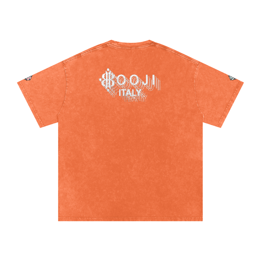 BOOJI ITALY "BE A WAVE, BEHAVE." SNOW WASHED T-SHIRT