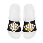 BOOJI ITALY ETA PRIMO COLLECTION LOGO MEN'S WHITE SOLE SLIDES