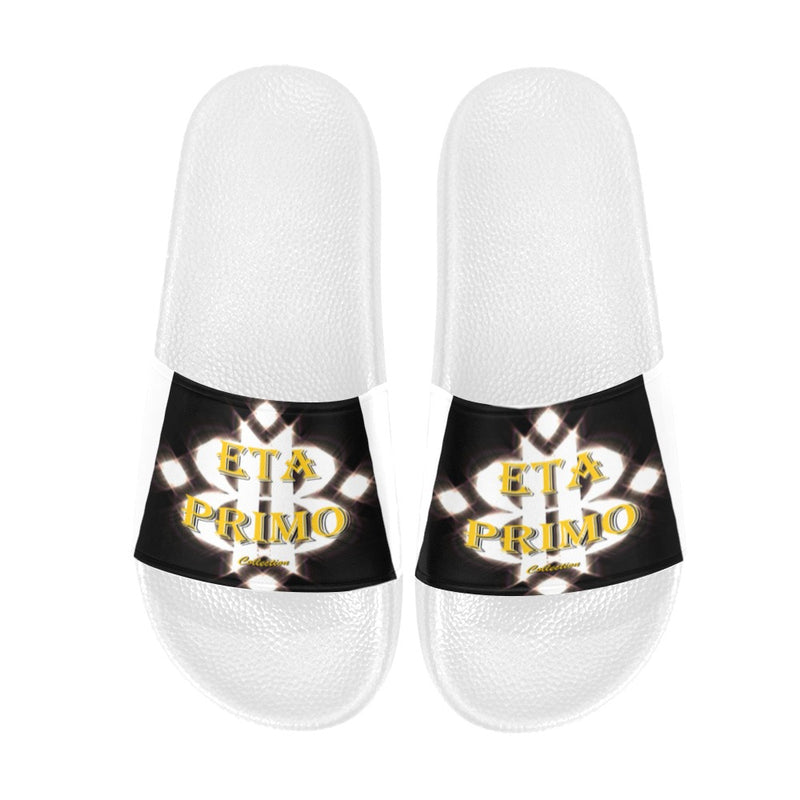 BOOJI ITALY ETA PRIMO COLLECTION MEN'S WHITE SOLE SLIDES